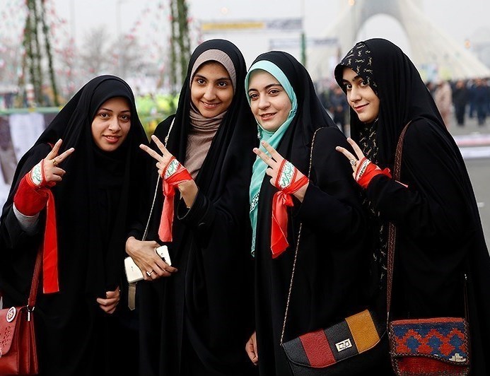 Young women in Iran