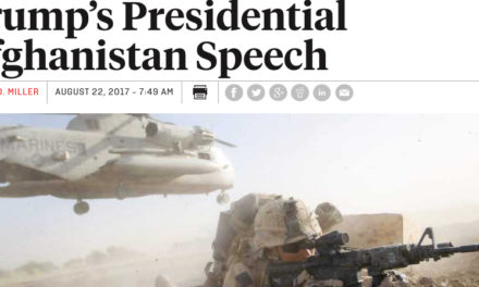 Trump ‘Presidential’ Again—for Ramping Up War in Afghanistan