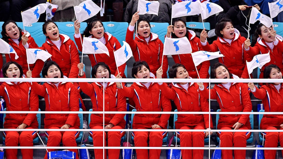 NBC depiction of North Korean Olympic cheerleaders