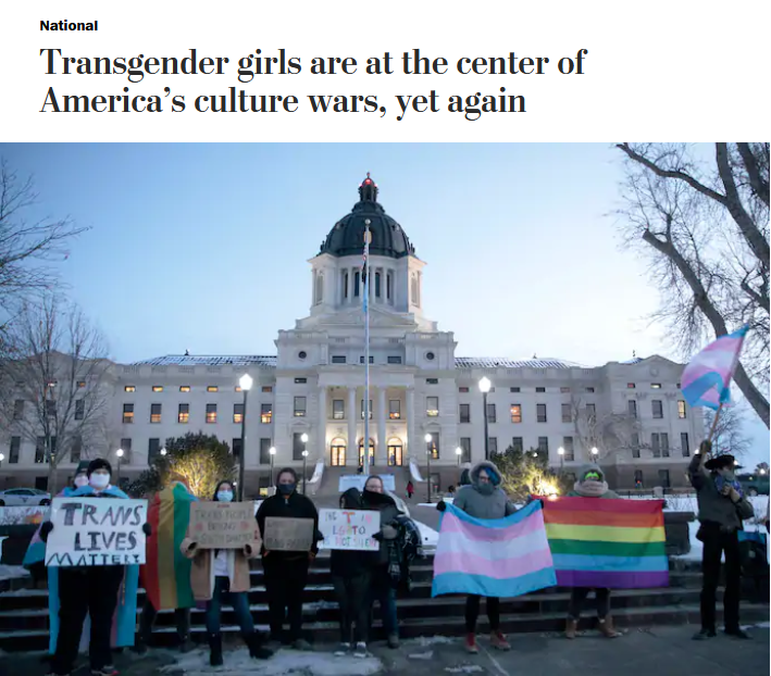 WaPo: Transgender girls are at the center of America’s culture wars, yet again