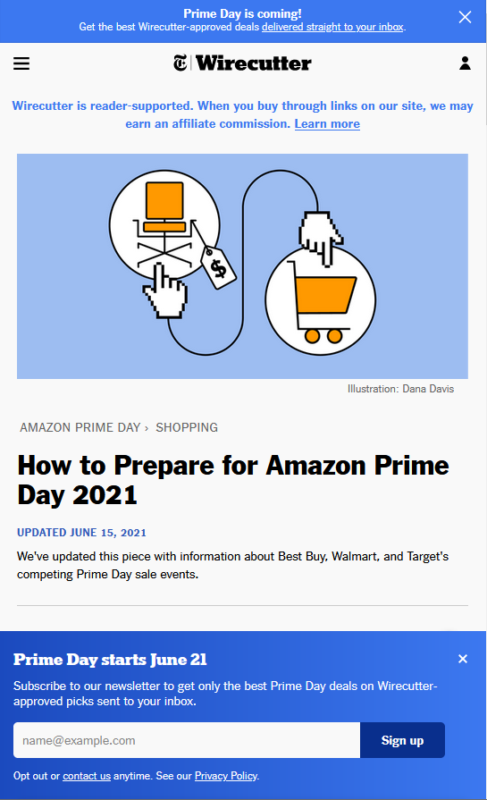 NYT: How to Prepare for Amazon Prime Day 2021