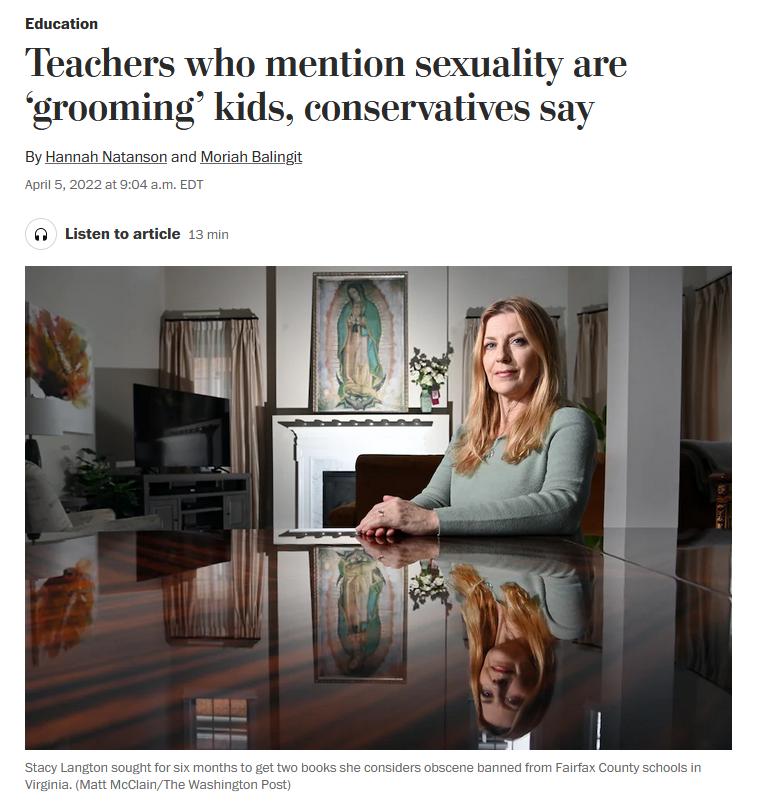 WaPo: Teachers who mention sexuality are ‘grooming’ kids, conservatives say