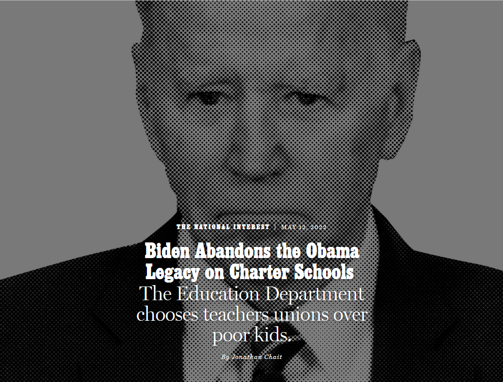 New York: Biden Abandons the Obama Legacy on Charter Schools