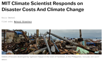 538: MIT Climate Scientist Responds on Disaster Costs And Climate Change 