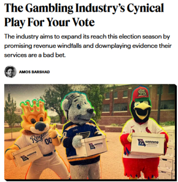 Lever: The Gambling Industry’s Cynical Play For Your Vote