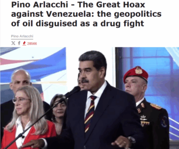 l'AntiDiplimatico: The Great Hoax against Venezuela: the geopolitics of oil disguised as a drug fight