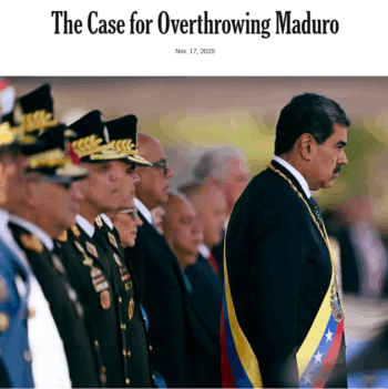 NYT: The Case for Overthrowing Maduro